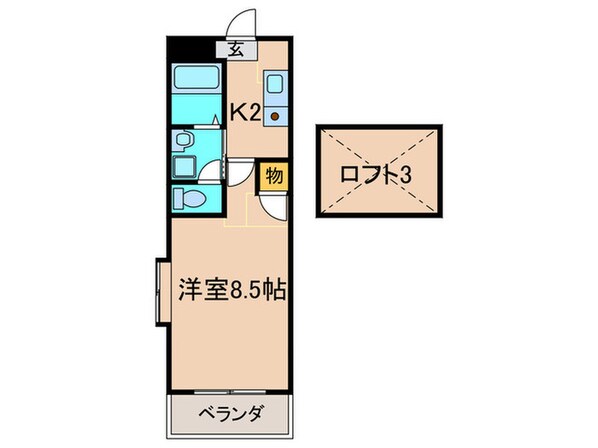 スズラン８の物件間取画像